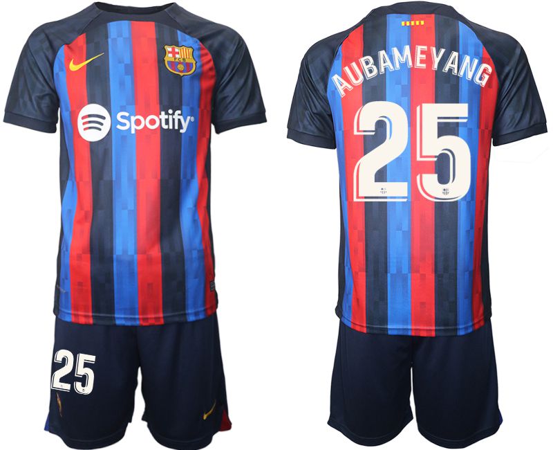 Men 2022-2023 Club Barcelona home blue #25 Soccer Jersey->barcelona jersey->Soccer Club Jersey